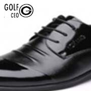 高爾夫GOLF厂家2016新款系带男士尖头商务正装皮鞋