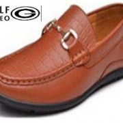 高爾夫GOLF时尚休闲圆头皮鞋