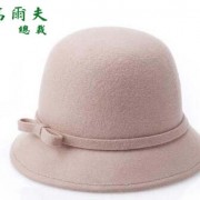 高爾夫GOLF2016春季新款纯羊毛毛呢圆顶韩版盆帽