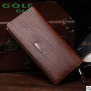高爾夫GOLF工厂批发真皮新款男士钱包商务OL手拿包