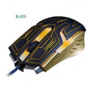 高爾夫GOLF背光发光电竟专业游戏有线定制鼠标