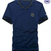 高爾夫GOLF v领纯色青年随意穿薄款短袖汗衫